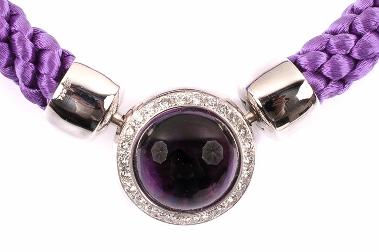 Amethyst Pedant with necklace  